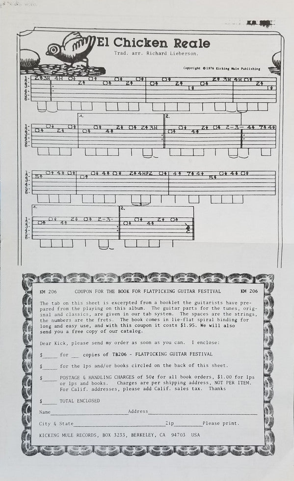 Various - Kicking Mule's Flat Picking Guitar Festival | Near Mint (NM) Near Mint (NM)-