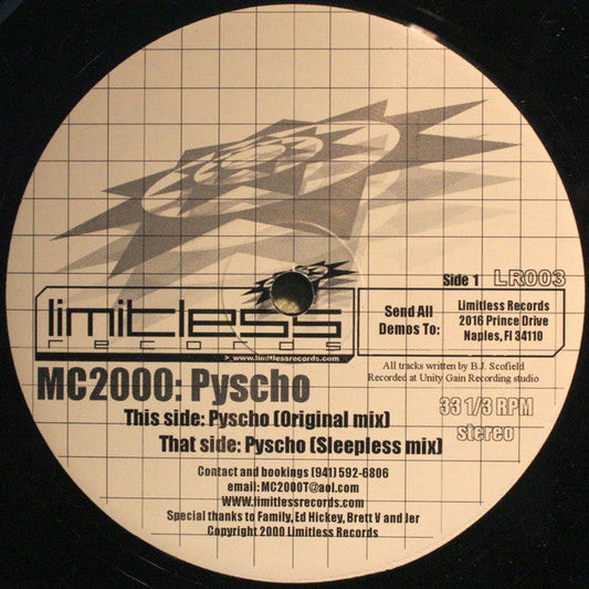 mc2000 - Psycho (VINYL) | Near Mint (NM) Generic-