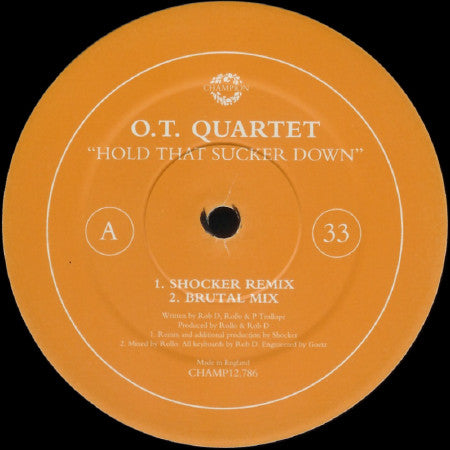 The O.T. Quartet - Hold That Sucker Down | Near Mint (NM) Excellent (EX)-