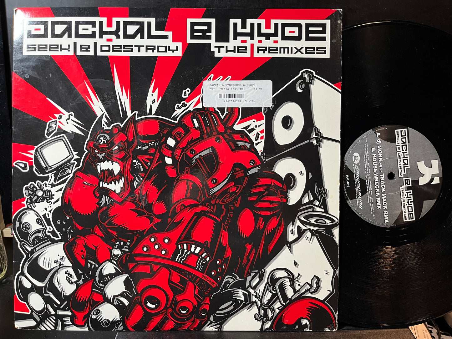 Jackal & Hyde - Seek & Destroy (The Remixes) (VINYL) | Near Mint (NM) Near Mint (NM)-