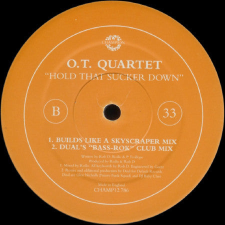 The O.T. Quartet - Hold That Sucker Down | Near Mint (NM) Excellent (EX)-