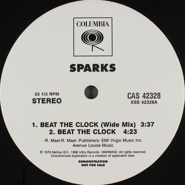 Sparks - Beat The Clock / Renegade Master (VINYL) | Near Mint (NM) Excellent (EX)-