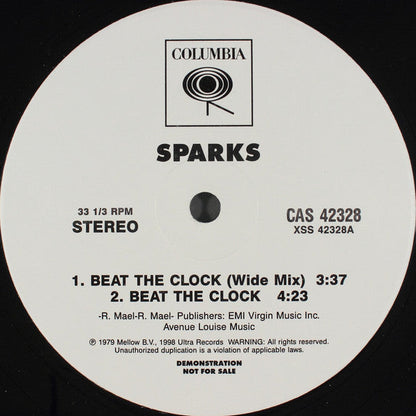 Sparks - Beat The Clock / Renegade Master (VINYL) | Near Mint (NM) Excellent (EX)-