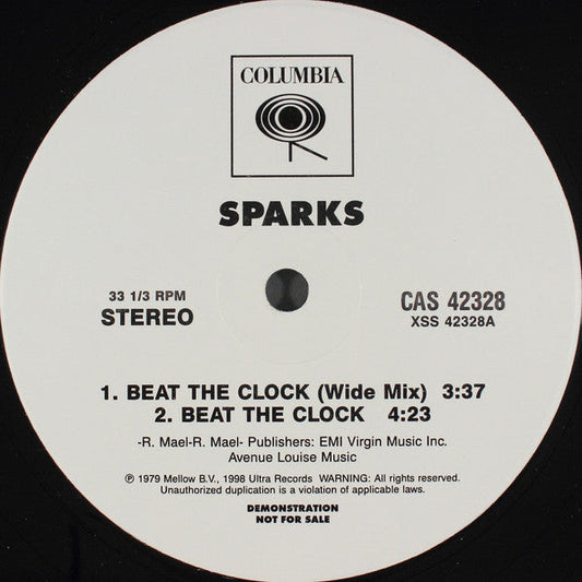 Sparks - Beat The Clock / Renegade Master (VINYL) | Near Mint (NM) Excellent (EX)-