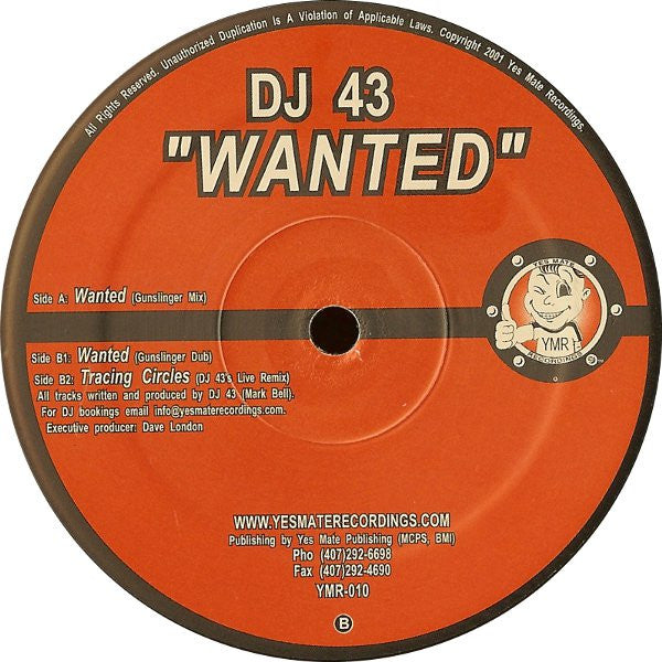 DJ 43 - Wanted (VINYL) | Excellent (EX)-
