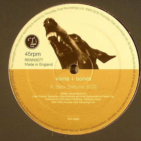 Koma & Bones - Black Satsuma (12" VINYL) | Very Good Plus (VG+)-