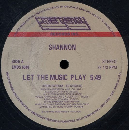 Let The Music Play | Mint (M) Generic-