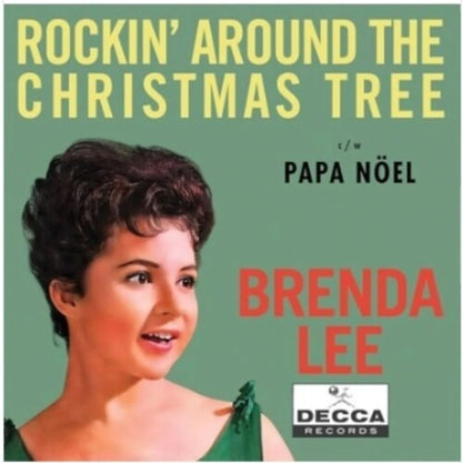 Brenda Lee - Rockin' Around The Christmas Tree (TRANSLUCENT EMERALD 7" VINYL) | Mint (M) Mint (M)-