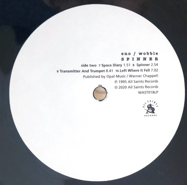 Brian Eno / Jah Wobble - Spinner | Mint (M) Mint (M)-