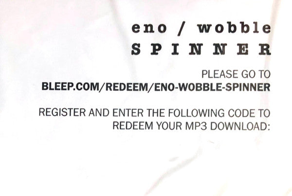 Brian Eno / Jah Wobble - Spinner | Mint (M) Mint (M)-