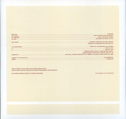 Brian Eno With Jon Hopkins & Leo Abrahams - Small Craft On A Milk Sea | Mint (M) Mint (M)-