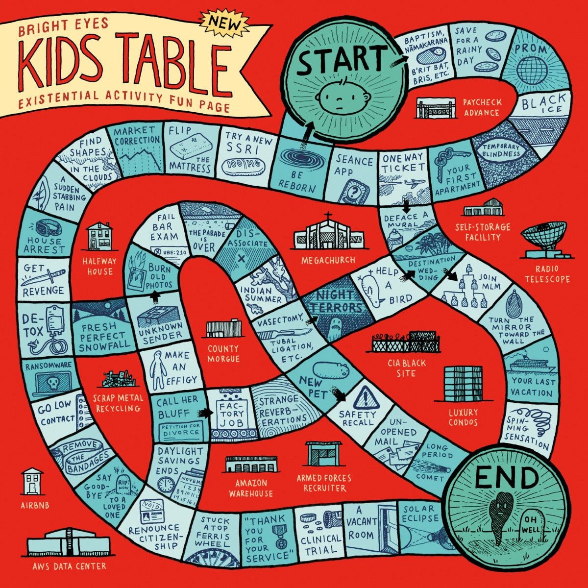 Bright Eyes' - Kids Table Ep (Black VINYL) | Mint (M) Mint (M)-
