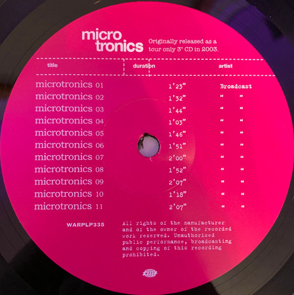 Broadcast - Microtronics - Volumes 1 & 2 | Mint (M) Mint (M)-