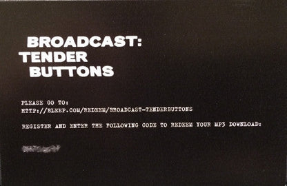 Broadcast - Tender Buttons | Mint (M) Mint (M)-
