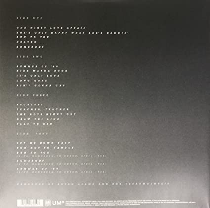 Bryan Adams - Reckless (Bonus Tracks, Anniversary Edition, Remastered) (2 Lp's) | Mint (M) Mint (M)-