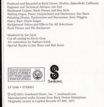 Buck Owens And His Buckaroos - Bridge Over Troubled Water | Mint (M) Mint (M)-