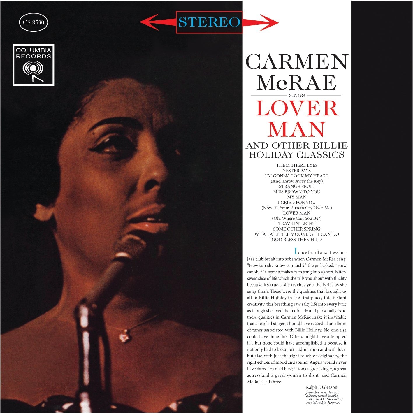 Carmen McRae - Sings Lover Man & Other Billie Holiday Classics |-