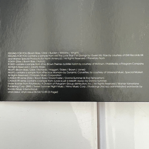 Cassius - 1999 (2xVINYL) | Mint (M) Mint (M)-