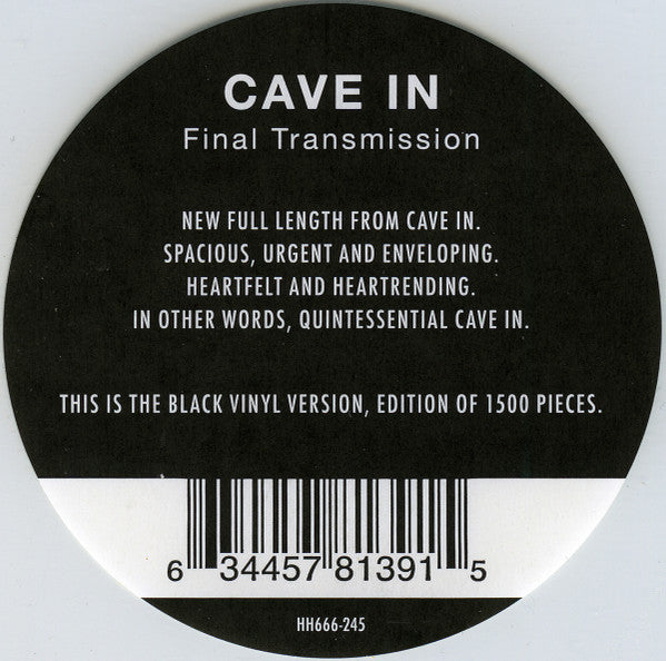 Cave In - (PRE-ORDER 12/19/2025) Final Transmission (VINYL) | Mint (M) Mint (M)-