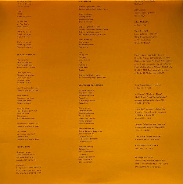Cave In - (PRE-ORDER 12/19/2025) Final Transmission (VINYL) | Mint (M) Mint (M)-