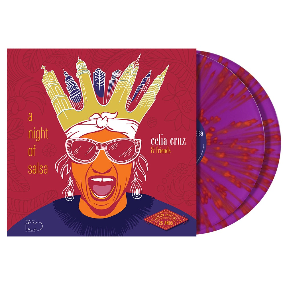 Celia Cruz & Friends - A Night of Salsa (25th Anniversary Edition) (180 Gram Magenta Splatter Colored Vinyl) (2 Lp's) |--