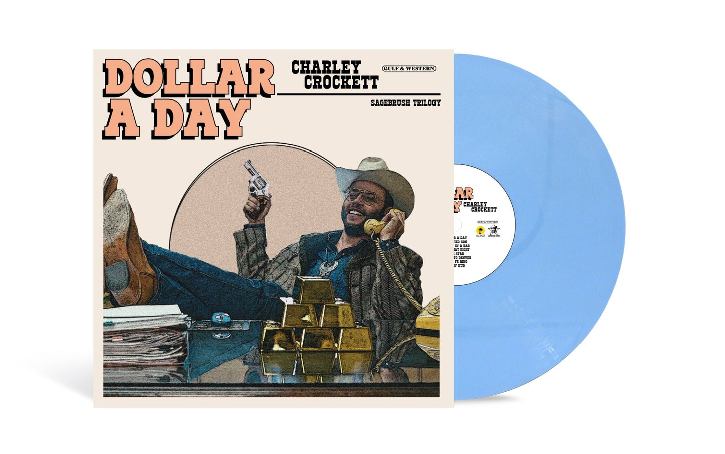 Charley Crockett - Dollar A Day (Indie Exclusive) [Pale Cornflower Blue Vinyl] | Mint (M) Mint (M)-