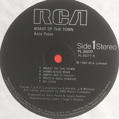 Charlie Whitney ∙ Eddie Hardin ∙ Charlie McCracken - Boast Of The Town | Near Mint (NM) Near Mint (NM)-