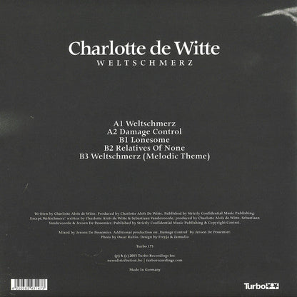 Charlotte De Witte - Weltschmerz | Mint (M) Mint (M)--