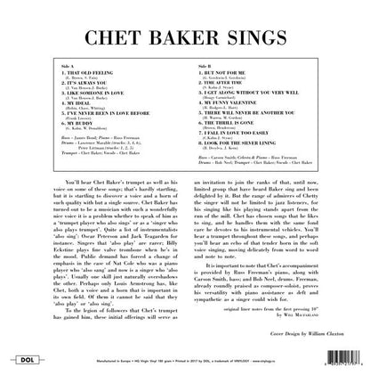 Chet Baker Sings | Mint (M) Mint (M)-