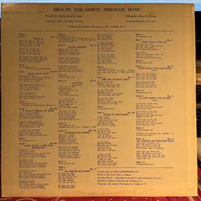 Herb & Betty Warner - Health & Safety Through Music | Near Mint (NM) Excellent (EX)-