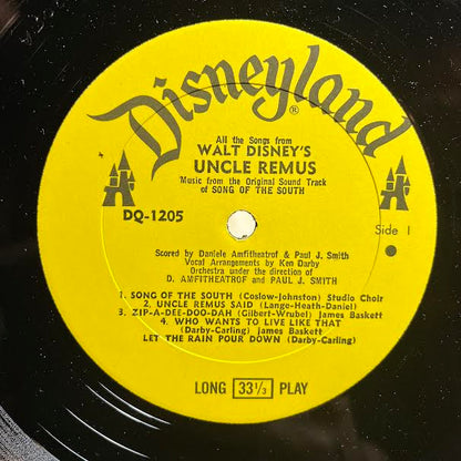 Various - All The Songs From Walt Disney's Uncle Remus (VINYL) | Near Mint- (NM-)-