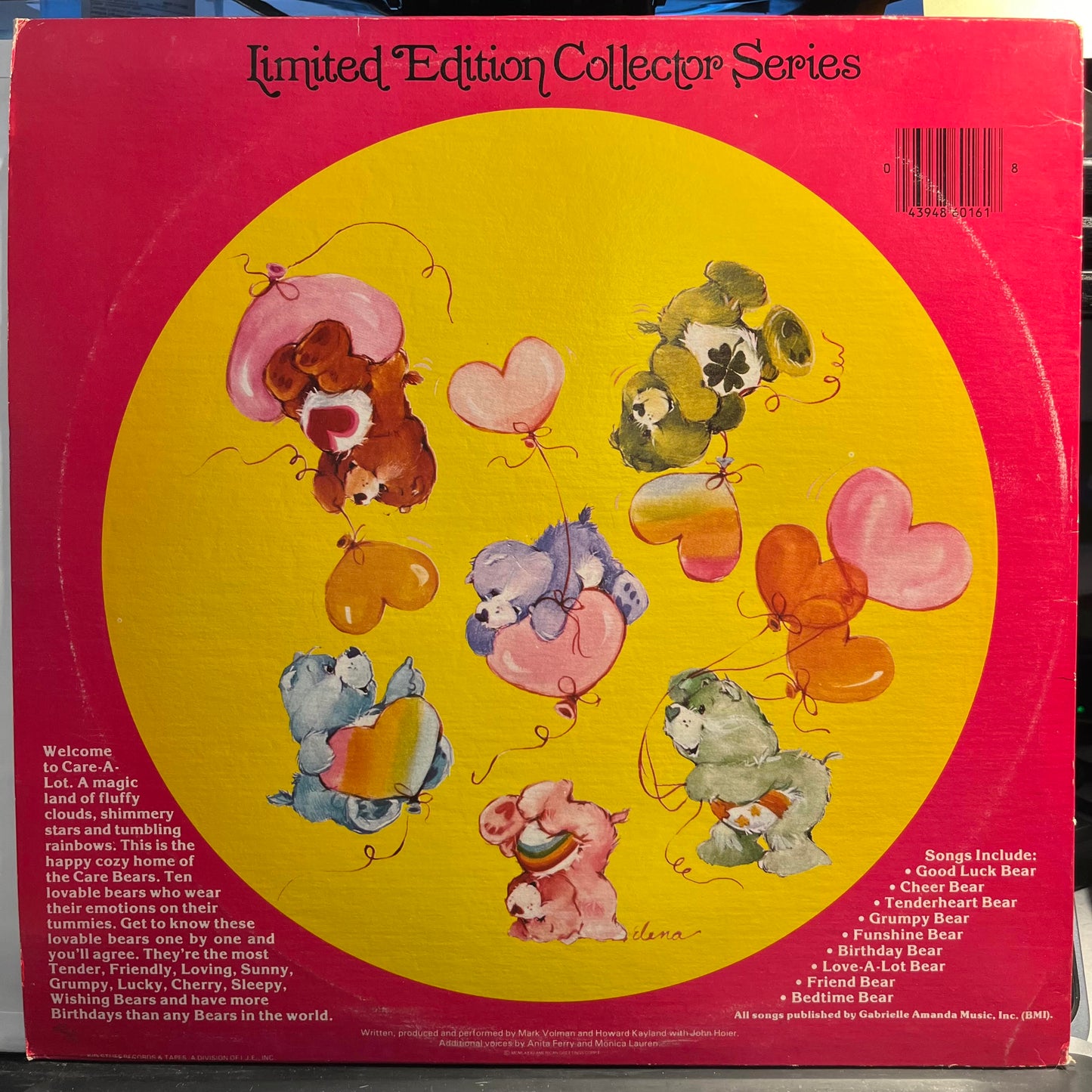 The Care Bears - Introducing The Care Bears *PICTURE LP* | Near Mint (NM) Excellent (EX)-