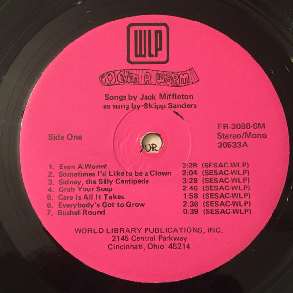 Jack Miffleton - Even A Worm: Songs for Childrens Celebrations Ages 2 to 10 | Near Mint (NM) Near Mint (NM)-