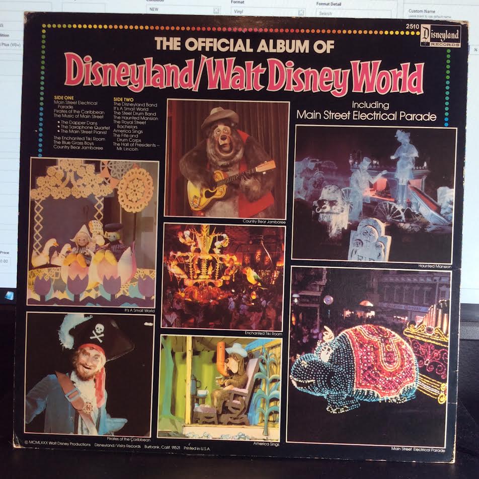 Various - The Official Album Of Disneyland/Walt Disney World (VINYL LP Disneyland ‎– 2510) | NEW Very Good (VG) Very Good Plus (VG+)-