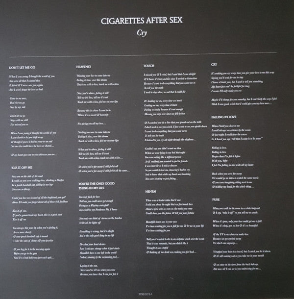 Cigarettes After Sex - Cry | Mint (M) Mint (M)-