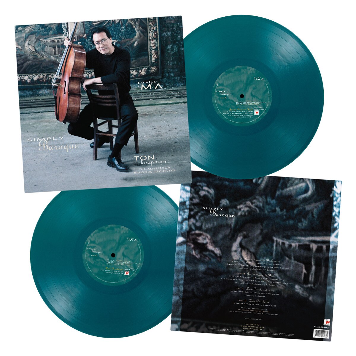 Yo-Yo Ma - Simply Baroque (180G 4PG BOOK NOTES AQUAMARINE VINYL 2xLP) |-