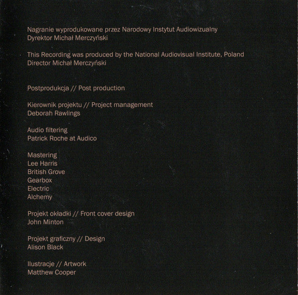 Henryk Górecki - Symphony No. 3 (Symphony Of Sorrowful Songs) Op. 36 (CD) | Mint (M) Mint (M)-