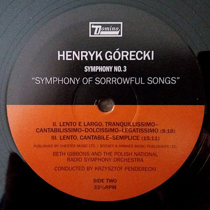 Henryk Górecki - Symphony No. 3 (Symphony Of Sorrowful Songs) Op. 36 | Mint (M) Mint (M)-