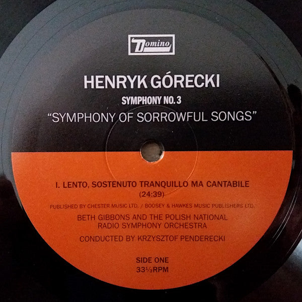 Henryk Górecki - Symphony No. 3 (Symphony Of Sorrowful Songs) Op. 36 | Mint (M) Mint (M)-