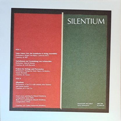 Arvo Pärt - Silentium (VINYL) | Mint (M) Mint (M)-
