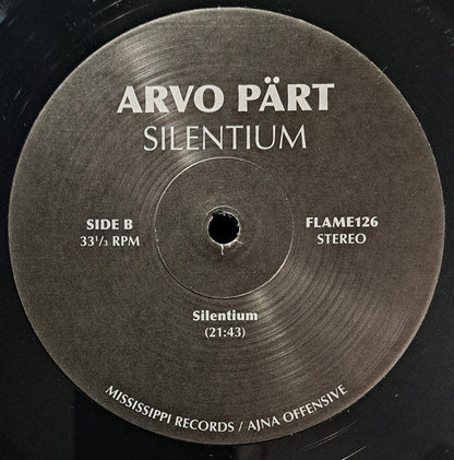 Arvo Pärt - Silentium (VINYL) | Mint (M) Mint (M)-