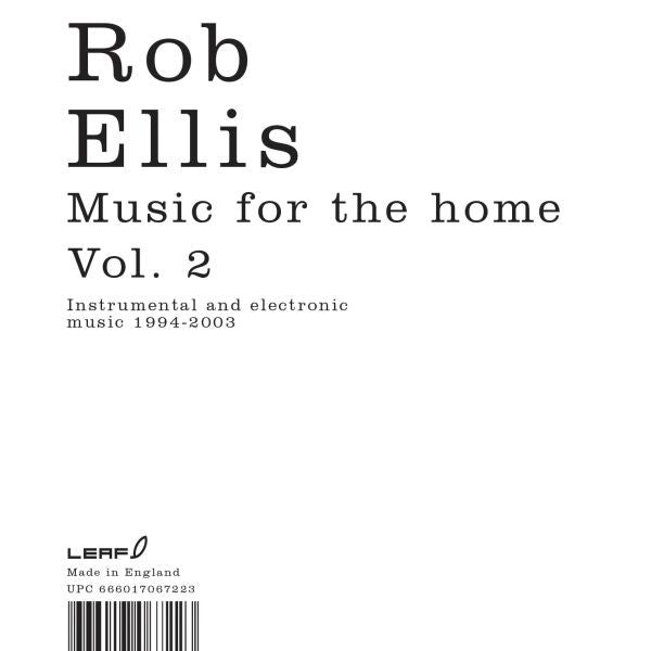 Ellis, Rob - Music For The Home Vol II (CD) |-