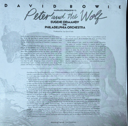 David Bowie & The Philadelphia Orchestra - Peter And The Wolf / Young Person's Guide To The Orchestra (YELLOW VINYL) | Mint (M) Mint (M)-