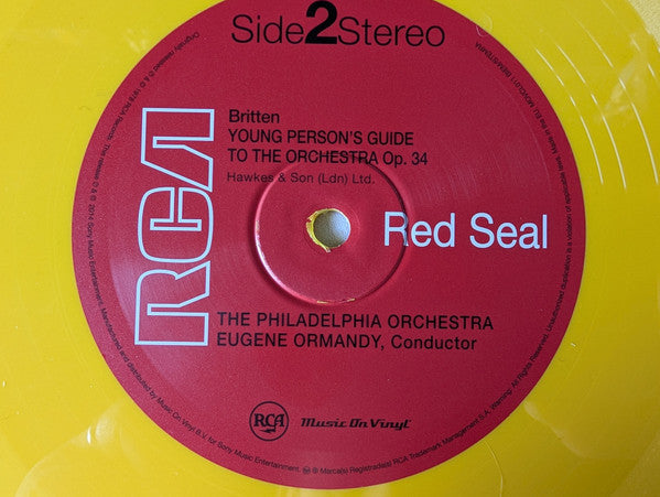 David Bowie & The Philadelphia Orchestra - Peter And The Wolf / Young Person's Guide To The Orchestra (YELLOW VINYL) | Mint (M) Mint (M)-