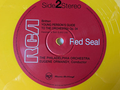 David Bowie & The Philadelphia Orchestra - Peter And The Wolf / Young Person's Guide To The Orchestra (YELLOW VINYL) | Mint (M) Mint (M)-