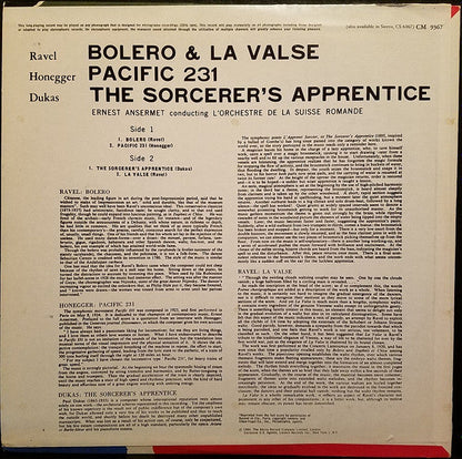 Bolero - La Valse / The Sorcerer's Apprentice / Pacific 231 | Mint (M) Mint (M)-