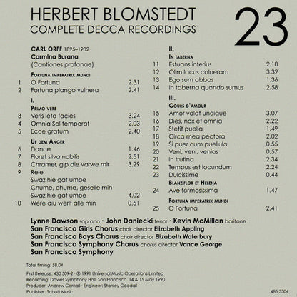 Herbert Blomstedt - Complete Decca Recordings (CD BOX SET) |-