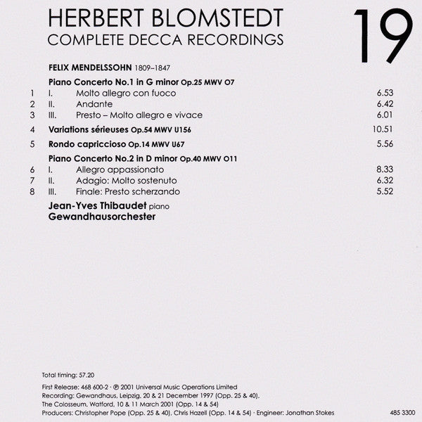 Herbert Blomstedt - Complete Decca Recordings (CD BOX SET) |-