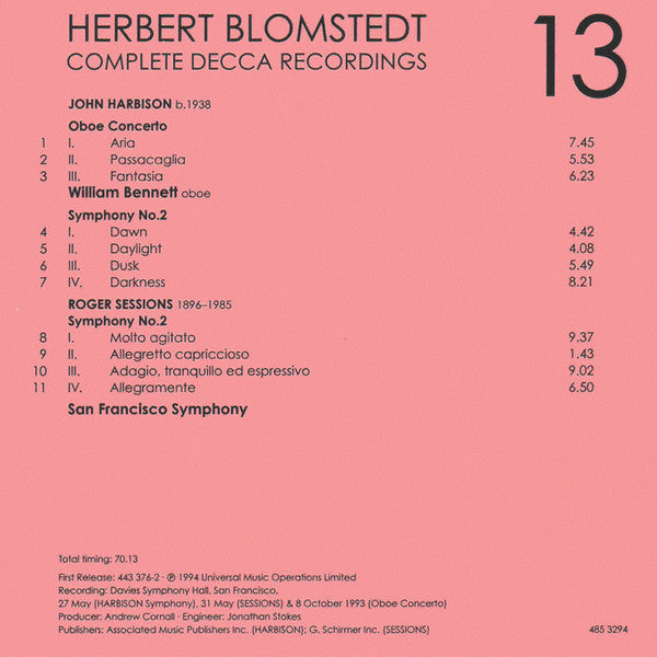 Herbert Blomstedt - Complete Decca Recordings (CD BOX SET) |-