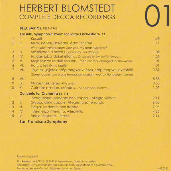 Herbert Blomstedt - Complete Decca Recordings (CD BOX SET) |-